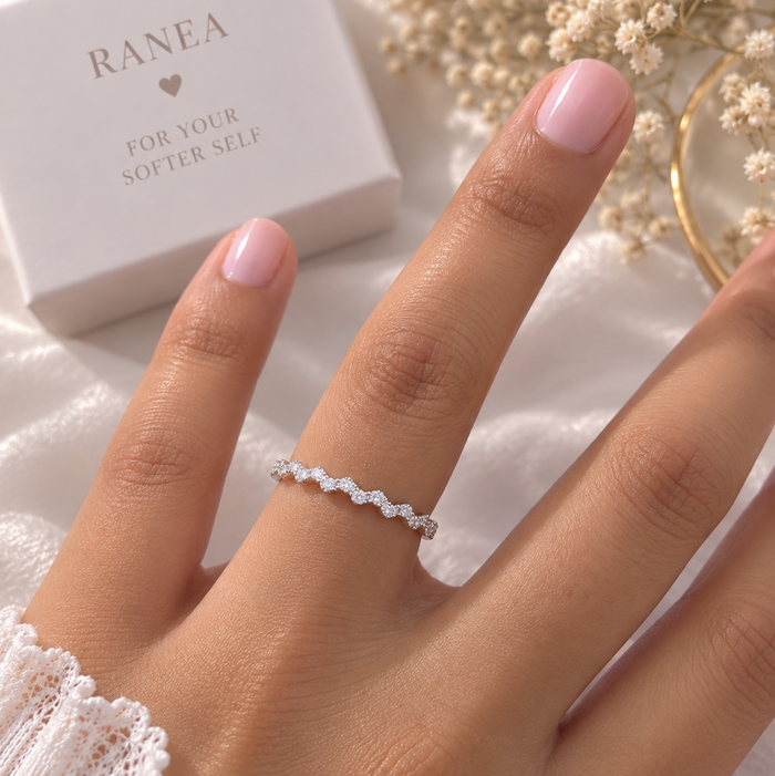 Crystal Wave Ring