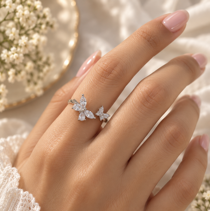 Open Butterfly Ring