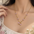 Pink Flower Necklace