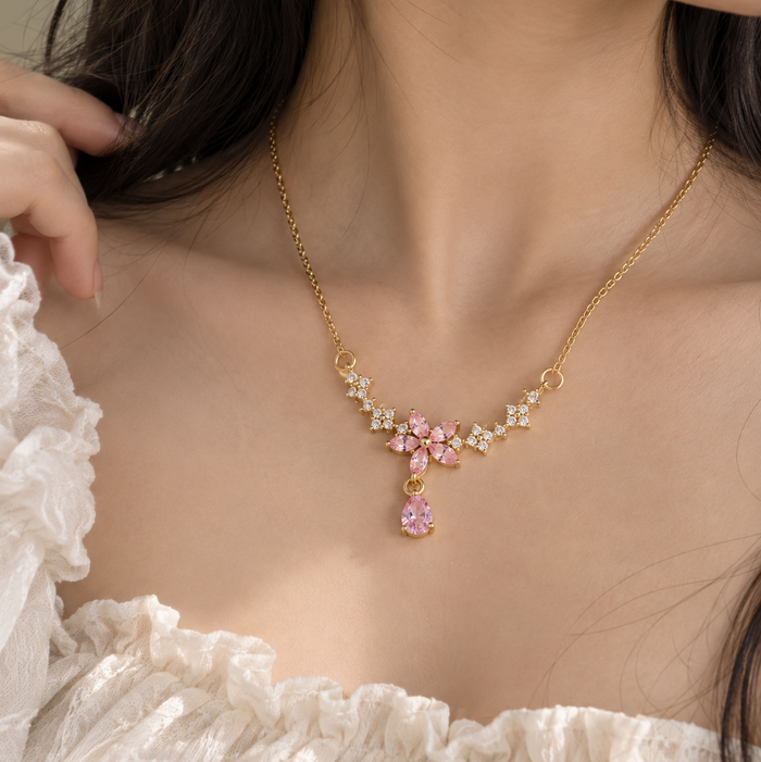 Pink Blossom Necklace
